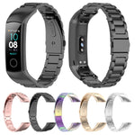 Per Huawei Honor Band 4 (CRS-B19) / Honor Band 5 (CRS-B19S) Cinturino da polso in acciaio con tre perline, For Honor Band 4