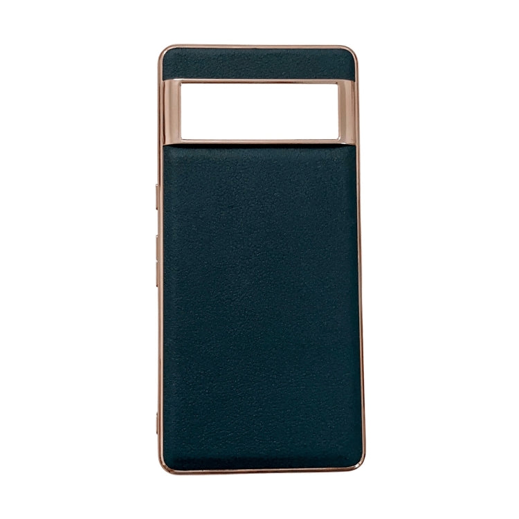 Custodia per telefono in vera pelle galvanica nano serie Waves, For Google Pixel 6, For Google Pixel 6 Pro, For Google Pixel 6a, For Google Pixel 7, For Google Pixel 7 Pro, For Huawei Enjoy 50 4G