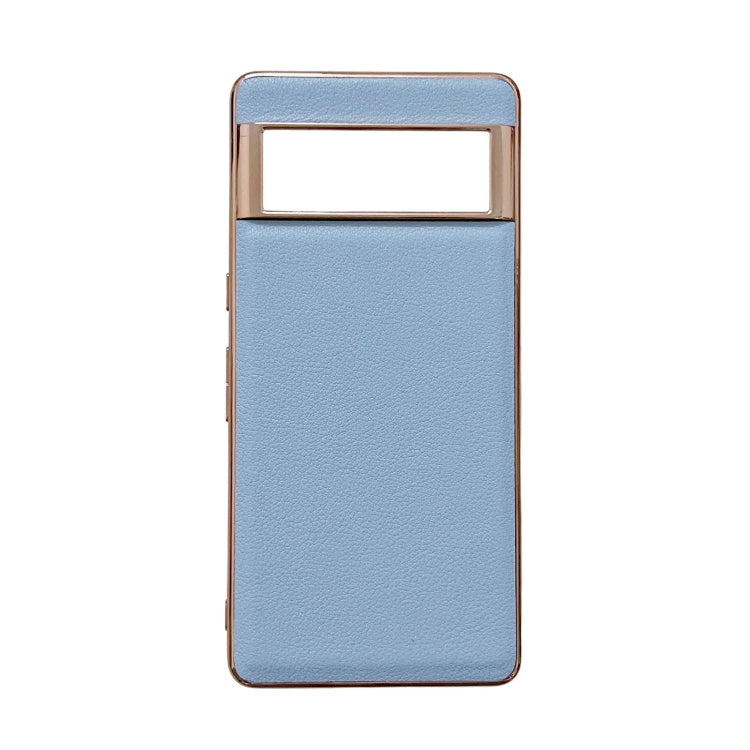 Custodia per telefono in vera pelle galvanica nano serie Waves, For Google Pixel 6, For Google Pixel 6 Pro, For Google Pixel 6a, For Google Pixel 7, For Google Pixel 7 Pro, For Huawei Enjoy 50 4G