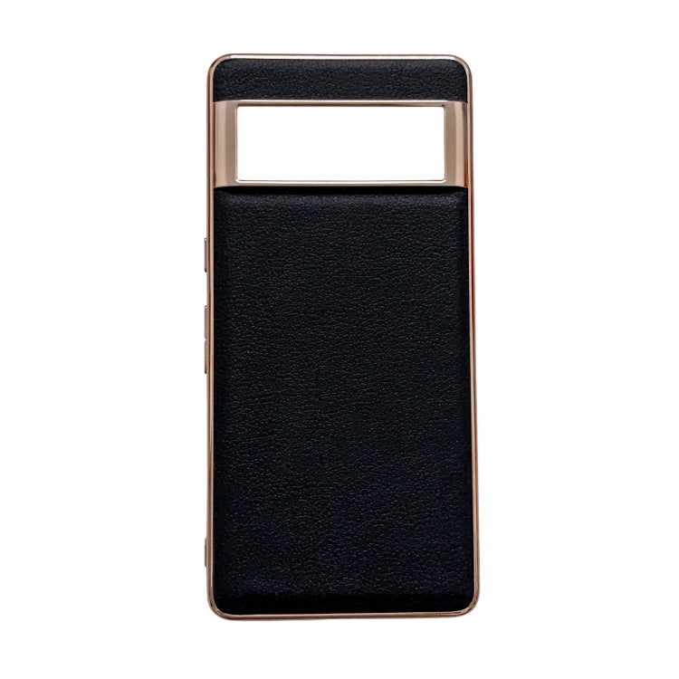Custodia per telefono in vera pelle galvanica nano serie Waves, For Google Pixel 6, For Google Pixel 6 Pro, For Google Pixel 6a, For Google Pixel 7, For Google Pixel 7 Pro, For Huawei Enjoy 50 4G