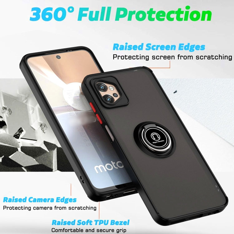 Custodia per telefono Q Shadow 1 serie TPU + PC con anello, For Motorola Moto G32, For Motorola Moto G42, For OPPO A17 4G, For vivo V25, For ZTE Blade V40 Vita