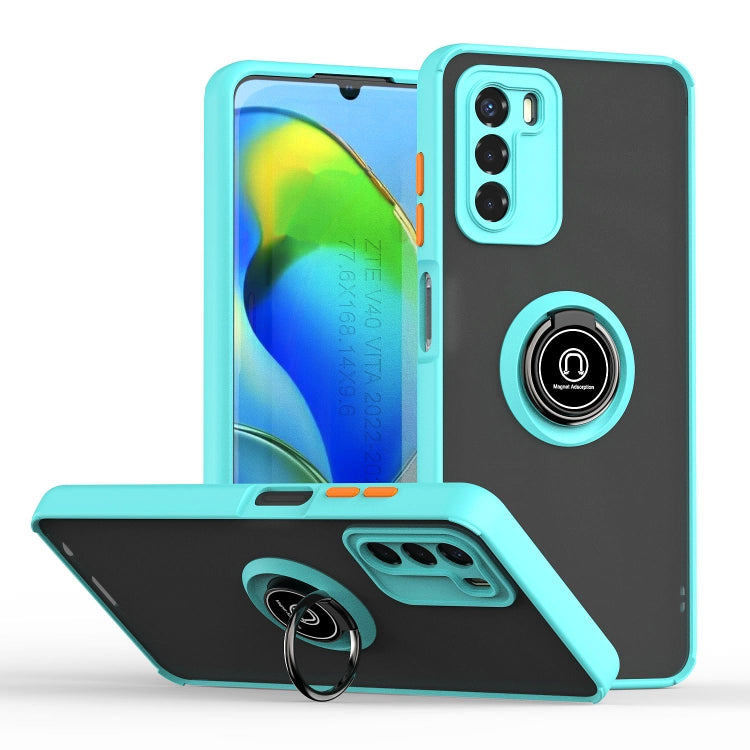 Custodia per telefono Q Shadow 1 serie TPU + PC con anello, For Motorola Moto G32, For Motorola Moto G42, For OPPO A17 4G, For vivo V25, For ZTE Blade V40 Vita