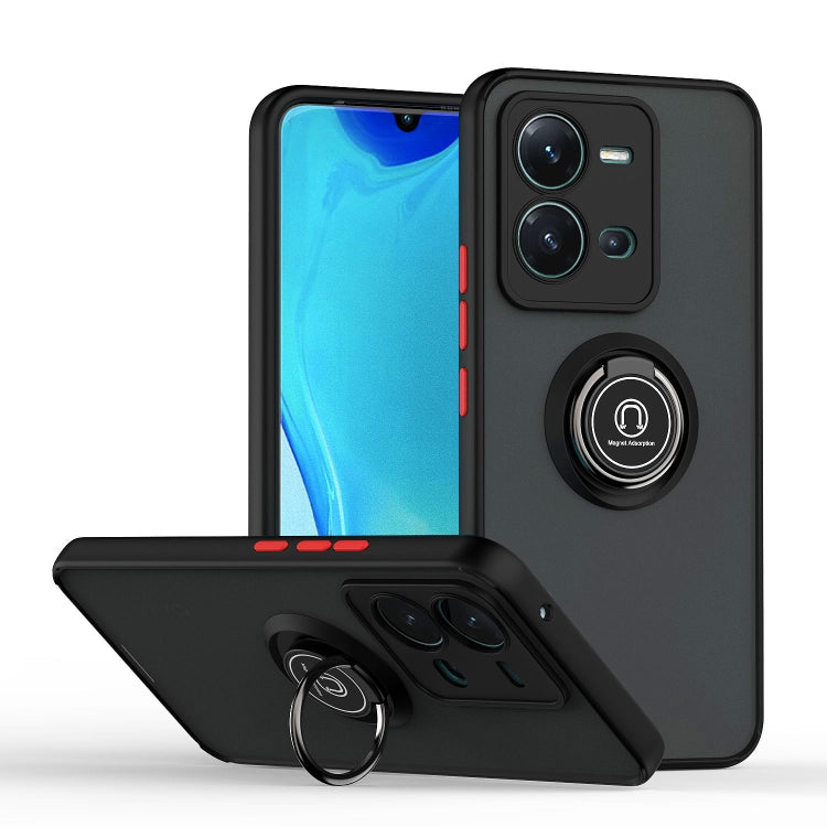 Custodia per telefono Q Shadow 1 serie TPU + PC con anello, For Motorola Moto G32, For Motorola Moto G42, For OPPO A17 4G, For vivo V25, For ZTE Blade V40 Vita