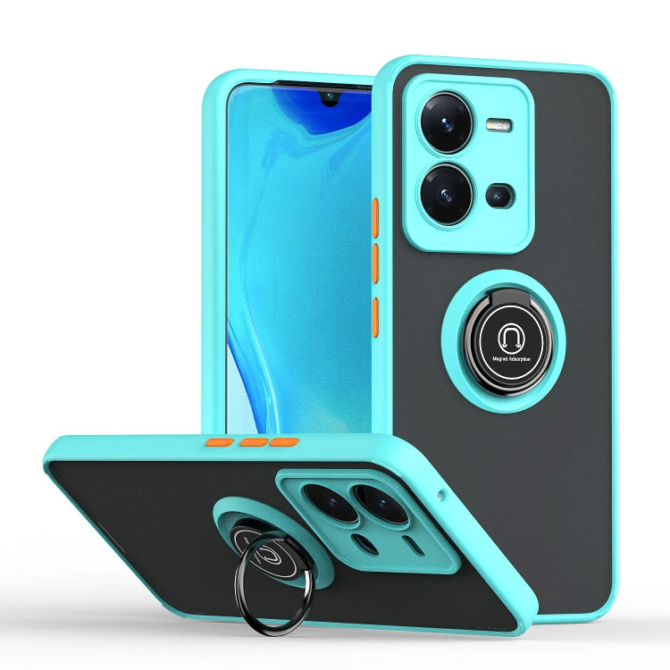 Custodia per telefono Q Shadow 1 serie TPU + PC con anello, For Motorola Moto G32, For Motorola Moto G42, For OPPO A17 4G, For vivo V25, For ZTE Blade V40 Vita
