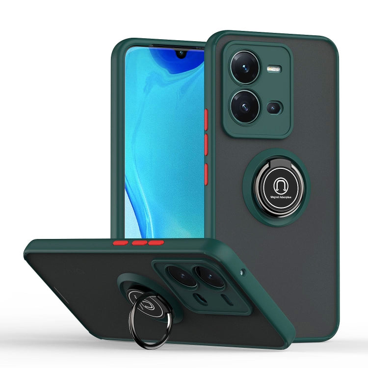 Custodia per telefono Q Shadow 1 serie TPU + PC con anello, For Motorola Moto G32, For Motorola Moto G42, For OPPO A17 4G, For vivo V25, For ZTE Blade V40 Vita