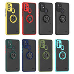 Custodia per telefono Q Shadow 1 serie TPU + PC con anello, For ZTE Blade A52, For Xiaomi Redmi A1+