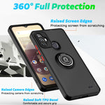 Custodia per telefono Q Shadow 1 serie TPU + PC con anello, For ZTE Blade A52, For Xiaomi Redmi A1+