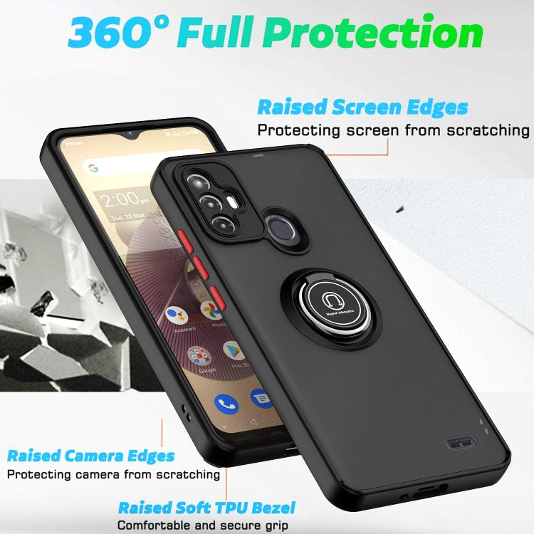 Custodia per telefono Q Shadow 1 serie TPU + PC con anello, For ZTE Blade A52, For Xiaomi Redmi A1+