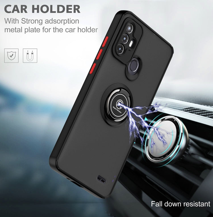 Custodia per telefono Q Shadow 1 serie TPU + PC con anello, For ZTE Blade A52, For Xiaomi Redmi A1+
