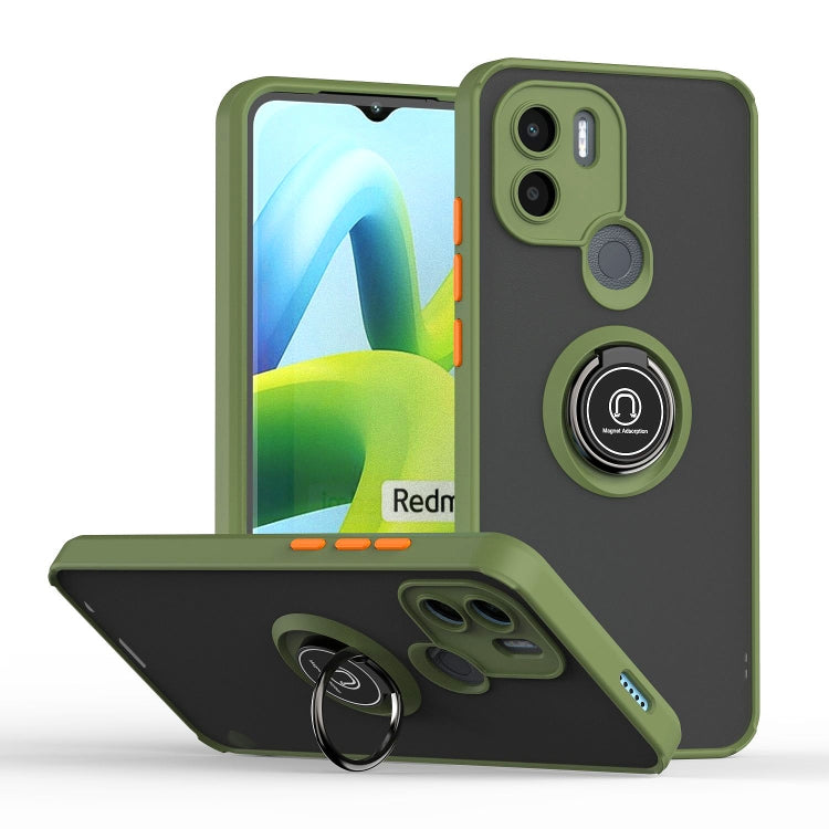 Custodia per telefono Q Shadow 1 serie TPU + PC con anello, For ZTE Blade A52, For Xiaomi Redmi A1+