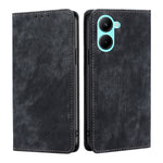 Custodia per telefono in pelle magnetica con spazzola antifurto RFID, For OPPO A17, For Realme C33 4G, For vivo V25 5G/V25e 5G, For vivo Y16 4G/Y02s 4G