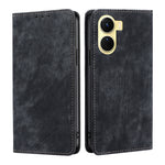 Custodia per telefono in pelle magnetica con spazzola antifurto RFID, For OPPO A17, For Realme C33 4G, For vivo V25 5G/V25e 5G, For vivo Y16 4G/Y02s 4G