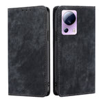 Custodia per telefono in pelle magnetica con spazzola antifurto RFID, For Xiaomi Civi 2 5G, For Xiaomi Poco M5 4G