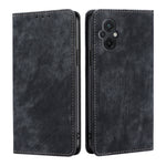 Custodia per telefono in pelle magnetica con spazzola antifurto RFID, For Xiaomi Civi 2 5G, For Xiaomi Poco M5 4G
