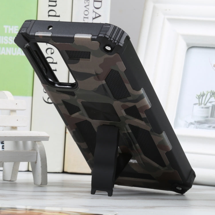Camouflage Armor Cavalletto TPU + Custodia per telefono magnetica per PC, For Samsung Galaxy A14 5G