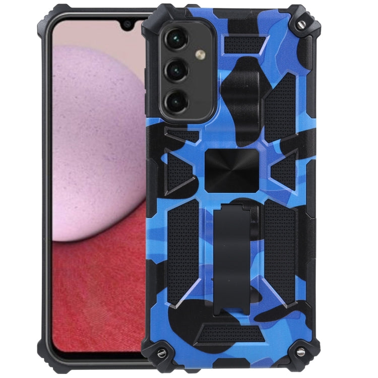 Camouflage Armor Cavalletto TPU + Custodia per telefono magnetica per PC, For Samsung Galaxy A14 5G