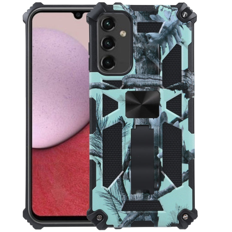 Camouflage Armor Cavalletto TPU + Custodia per telefono magnetica per PC, For Samsung Galaxy A14 5G