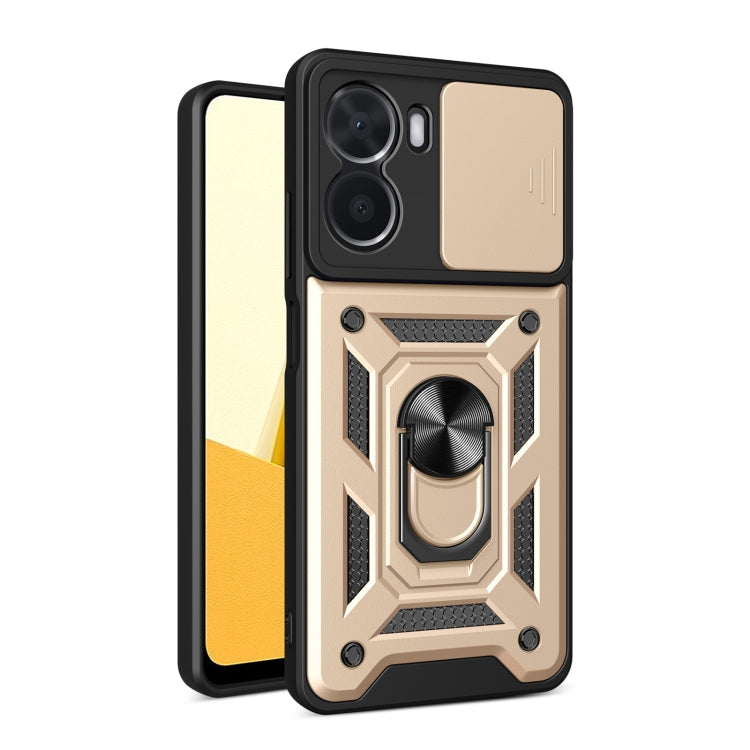 Cover per fotocamera scorrevole Design Custodia per telefono in TPU + PC, For vivo Y16 4G, For vivo Y35 4G, For Samsung Galaxy A14 5G