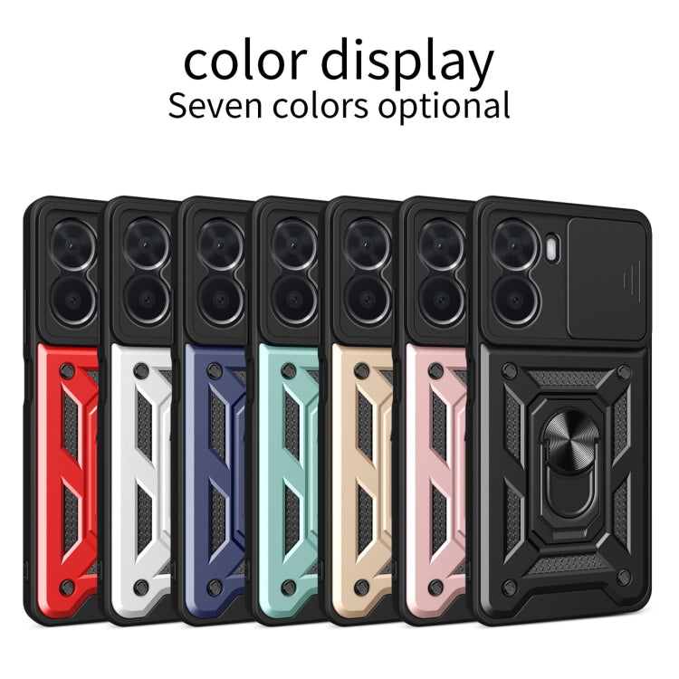 Cover per fotocamera scorrevole Design Custodia per telefono in TPU + PC, For vivo Y16 4G, For vivo Y35 4G, For Samsung Galaxy A14 5G