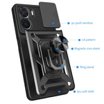 Cover per fotocamera scorrevole Design Custodia per telefono in TPU + PC, For vivo Y16 4G, For vivo Y35 4G, For Samsung Galaxy A14 5G