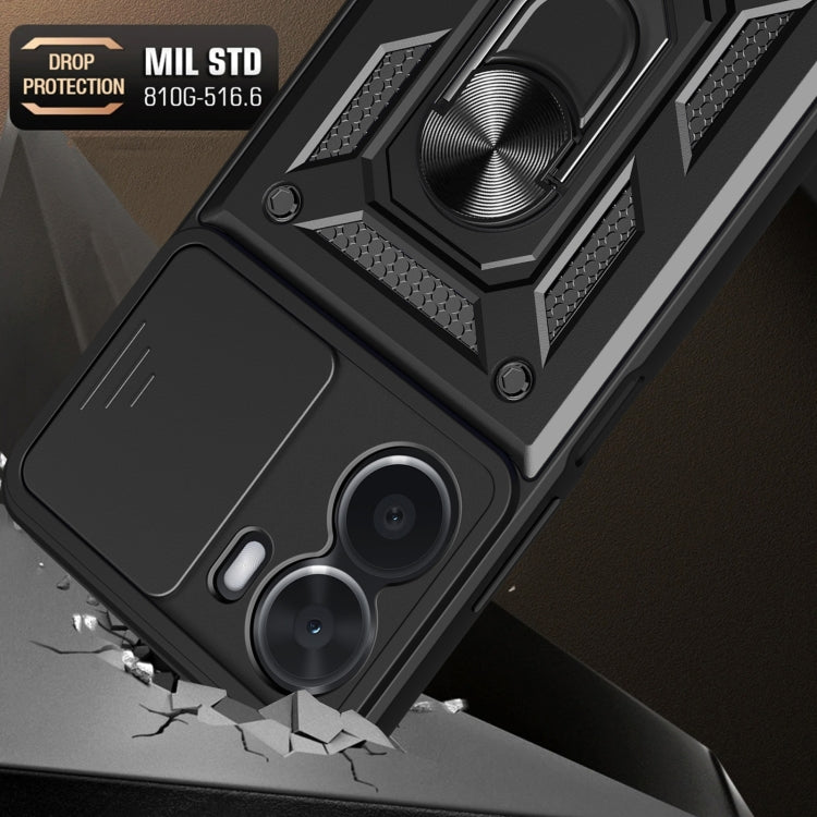 Cover per fotocamera scorrevole Design Custodia per telefono in TPU + PC, For vivo Y16 4G, For vivo Y35 4G, For Samsung Galaxy A14 5G