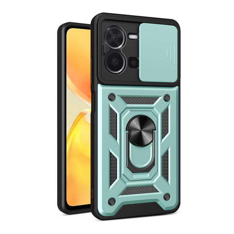 Cover per fotocamera scorrevole Design Custodia per telefono in TPU + PC, For vivo Y16 4G, For vivo Y35 4G, For Samsung Galaxy A14 5G