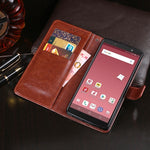 Custodia portafoglio in pelle Crazy Horse per smartphone