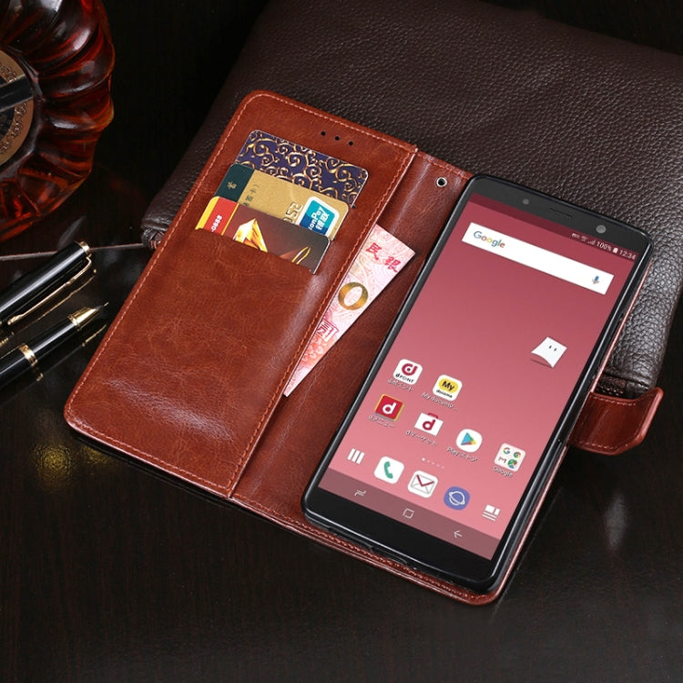 Custodia portafoglio in pelle Crazy Horse per smartphone