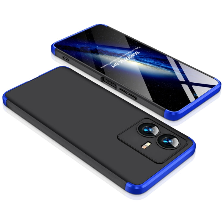 Custodia per telefono per PC a copertura totale con giunzione a tre stadi GKK, For Realme C33, For vivo Y22 / Y22s, For vivo Y35 2022, For Xiaomi Poco M5