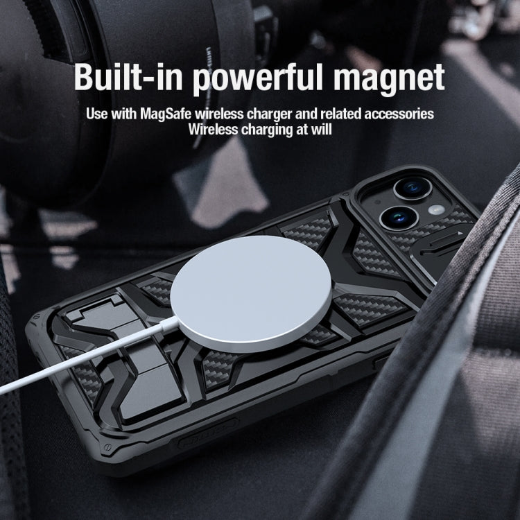 Cover per fotocamera scorrevole NILLKIN Design Custodia per telefono magnetica in TPU + PC, For iPhone 14 Plus, For iPhone 14 Pro