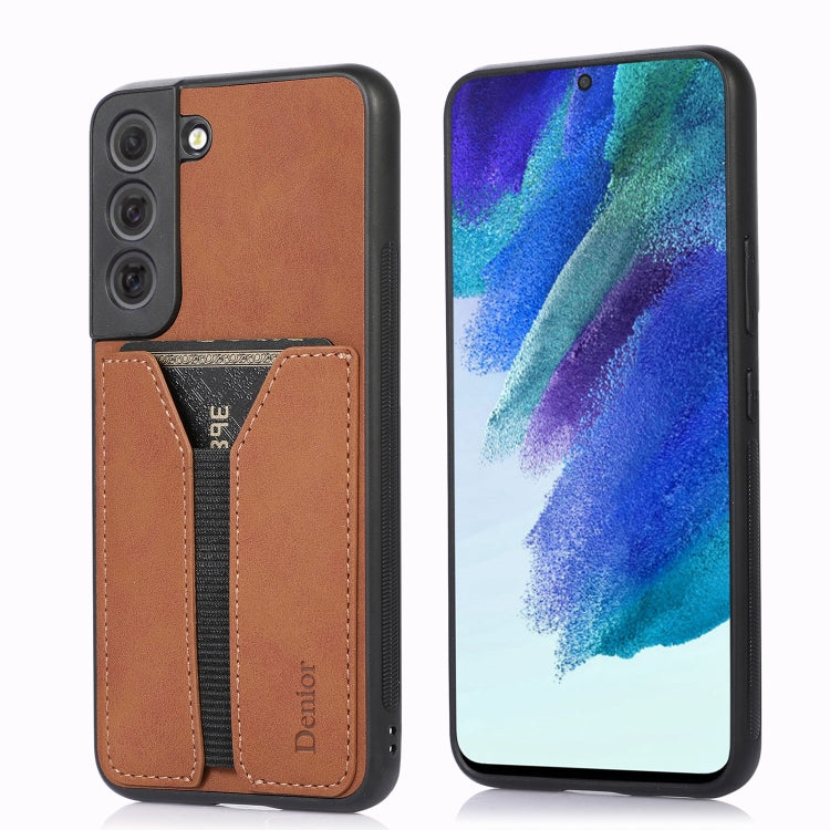 Denior DV Elastic Card PU Custodia per telefono con cover posteriore, For Samsung Galaxy S22 5G, For Samsung Galaxy S22+ 5G, For Samsung Galaxy S22 Ultra 5G, For Samsung Galaxy S21 5G, For Samsung Galaxy S21+ 5G, For Samsung Galaxy S21 Ultra 5G