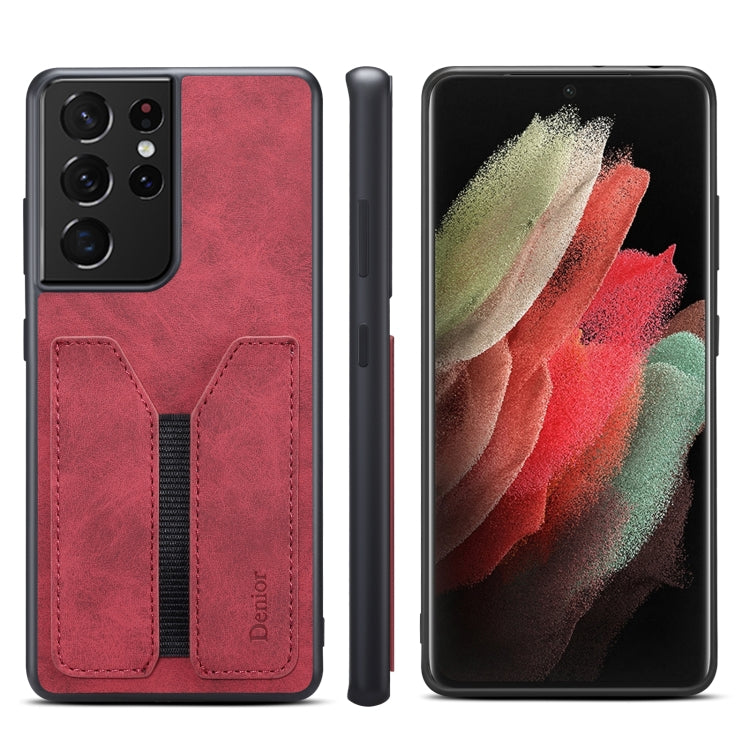 Denior DV Elastic Card PU Custodia per telefono con cover posteriore, For Samsung Galaxy S22 5G, For Samsung Galaxy S22+ 5G, For Samsung Galaxy S22 Ultra 5G, For Samsung Galaxy S21 5G, For Samsung Galaxy S21+ 5G, For Samsung Galaxy S21 Ultra 5G