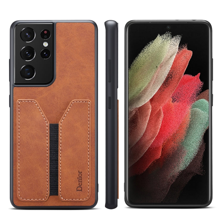 Denior DV Elastic Card PU Custodia per telefono con cover posteriore, For Samsung Galaxy S22 5G, For Samsung Galaxy S22+ 5G, For Samsung Galaxy S22 Ultra 5G, For Samsung Galaxy S21 5G, For Samsung Galaxy S21+ 5G, For Samsung Galaxy S21 Ultra 5G