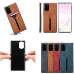 Denior DV Elastic Card PU Custodia per telefono con cover posteriore, For Samsung Galaxy Note20, For Samsung Galaxy Note20 Ultra, For Samsung Galaxy S20, For Samsung Galaxy S20+, For Samsung Galaxy S20 Ultra, For Samsung Galaxy Note10