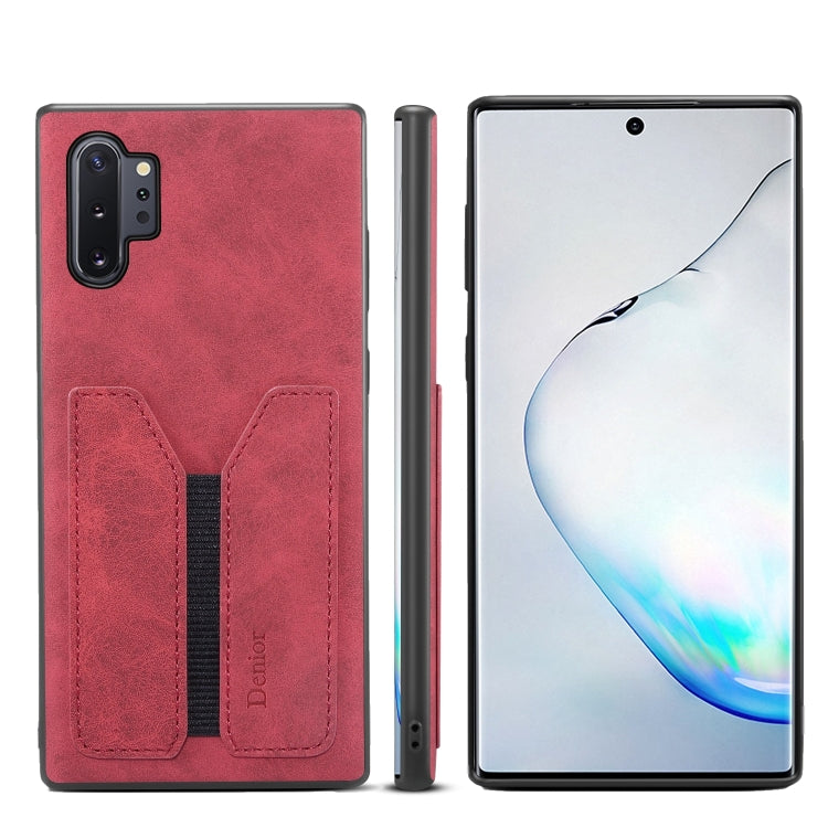 Denior DV Elastic Card PU Custodia per telefono con cover posteriore, For Samsung Galaxy Note10+, For Samsung Galaxy S10+, For Samsung Galaxy S10 5G, For Samsung Galaxy Note9