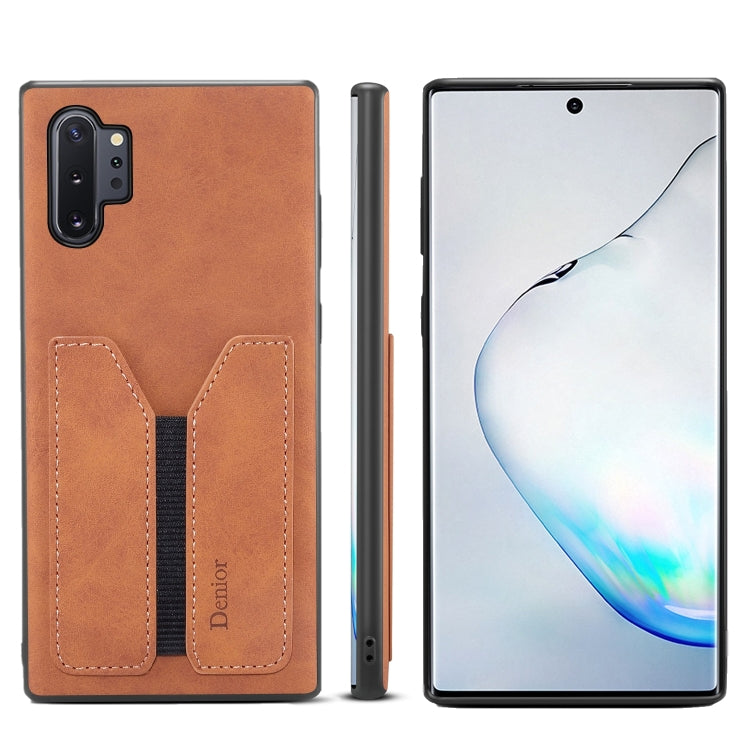 Denior DV Elastic Card PU Custodia per telefono con cover posteriore, For Samsung Galaxy Note10+, For Samsung Galaxy S10+, For Samsung Galaxy S10 5G, For Samsung Galaxy Note9