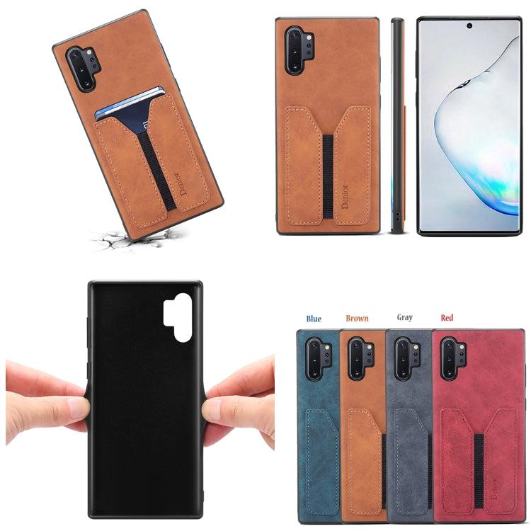 Denior DV Elastic Card PU Custodia per telefono con cover posteriore, For Samsung Galaxy Note10+, For Samsung Galaxy S10+, For Samsung Galaxy S10 5G, For Samsung Galaxy Note9