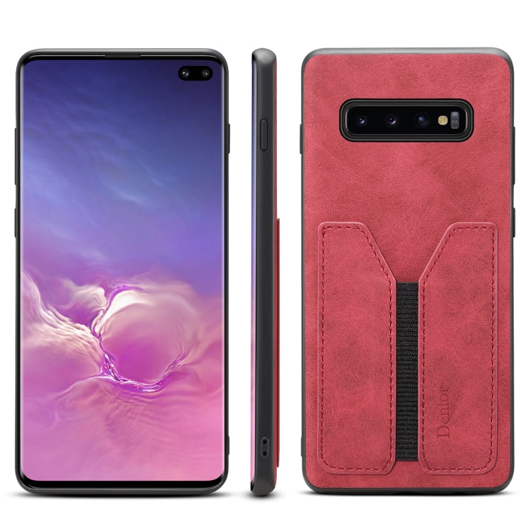 Denior DV Elastic Card PU Custodia per telefono con cover posteriore, For Samsung Galaxy Note10+, For Samsung Galaxy S10+, For Samsung Galaxy S10 5G, For Samsung Galaxy Note9