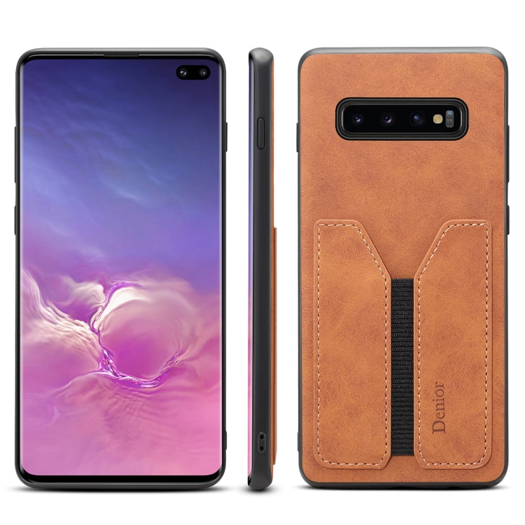 Denior DV Elastic Card PU Custodia per telefono con cover posteriore, For Samsung Galaxy Note10+, For Samsung Galaxy S10+, For Samsung Galaxy S10 5G, For Samsung Galaxy Note9