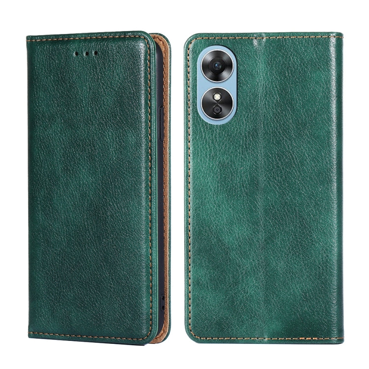 Custodia per telefono in pelle magnetica tinta unita lucida olio, For Motorola Moto E32 India/E22s 4G Global, For OPPO A17, For OPPO K10x 5G, For Realme C33 4G