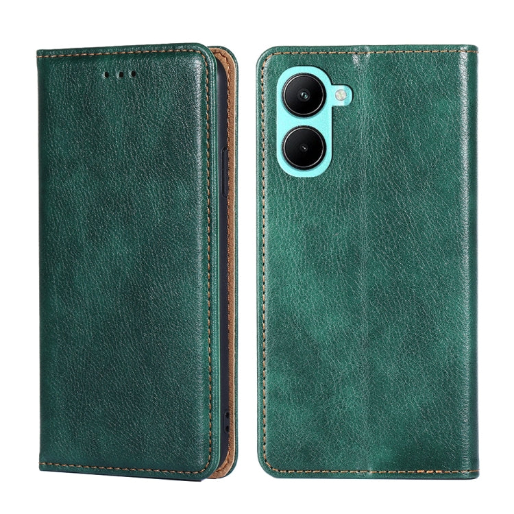 Custodia per telefono in pelle magnetica tinta unita lucida olio, For Motorola Moto E32 India/E22s 4G Global, For OPPO A17, For OPPO K10x 5G, For Realme C33 4G