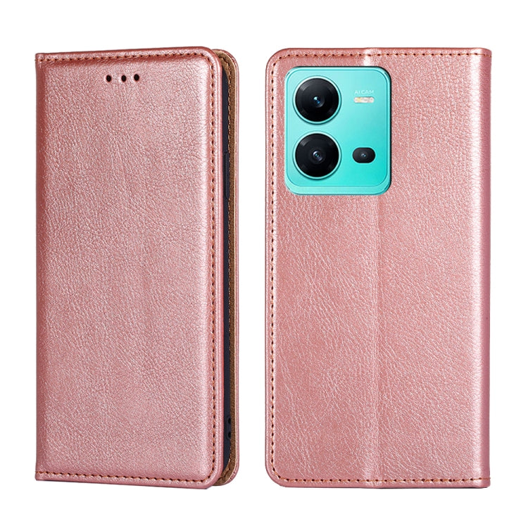 Custodia per telefono in pelle magnetica tinta unita lucida olio, For vivo V25 5G/V25e 5G/X80 Lite, For vivo Y16 4G/Y02s 4G, For vivo Y55 4G, For Samsung Galaxy A04s
