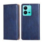 Custodia per telefono in pelle magnetica tinta unita lucida olio, For vivo V25 5G/V25e 5G/X80 Lite, For vivo Y16 4G/Y02s 4G, For vivo Y55 4G, For Samsung Galaxy A04s