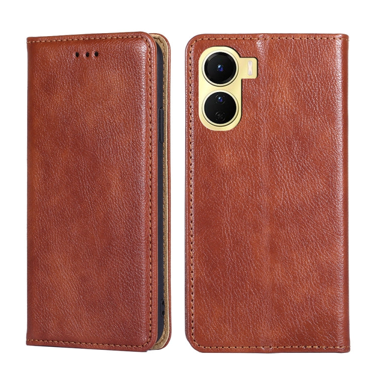 Custodia per telefono in pelle magnetica tinta unita lucida olio, For vivo V25 5G/V25e 5G/X80 Lite, For vivo Y16 4G/Y02s 4G, For vivo Y55 4G, For Samsung Galaxy A04s
