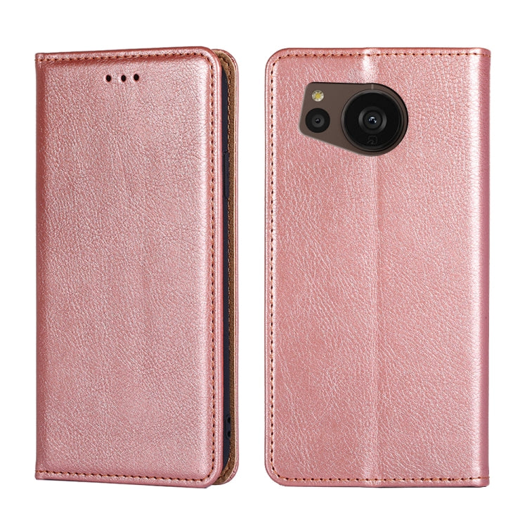 Custodia per telefono in pelle magnetica tinta unita lucida olio, For Sharp Aquos sense7 Plus, For Xiaomi Civi 2 5G, For Xiaomi Poco M5 4G