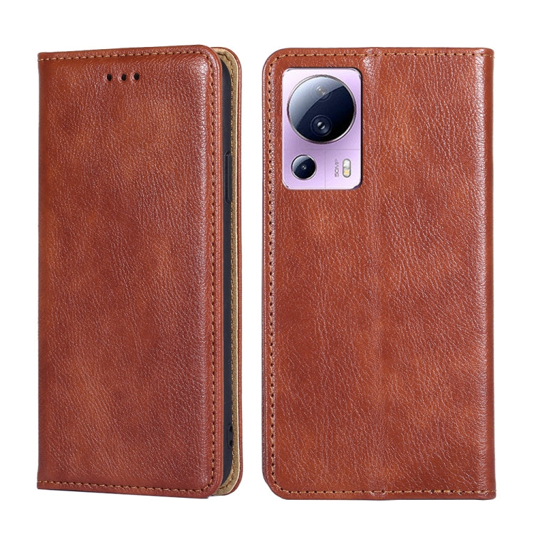 Custodia per telefono in pelle magnetica tinta unita lucida olio, For Sharp Aquos sense7 Plus, For Xiaomi Civi 2 5G, For Xiaomi Poco M5 4G