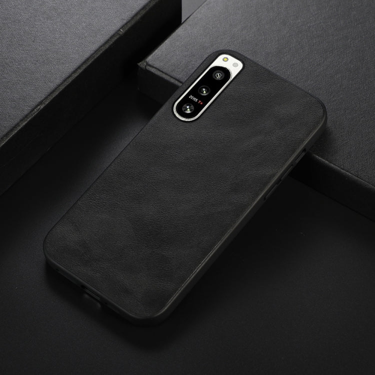 Custodia per telefono PU in pelle bovina, For Sony Xperia 5 IV