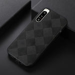 Custodia per telefono in PU scozzese intrecciata, For Sony Xperia 5 IV