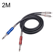 Cavo audio doppio RCA a doppio jack 6,35 mm maschio 1-3 m