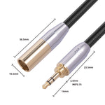 Cavo audio 3,5 mm maschio a mini XLR 3 pin 30 cm